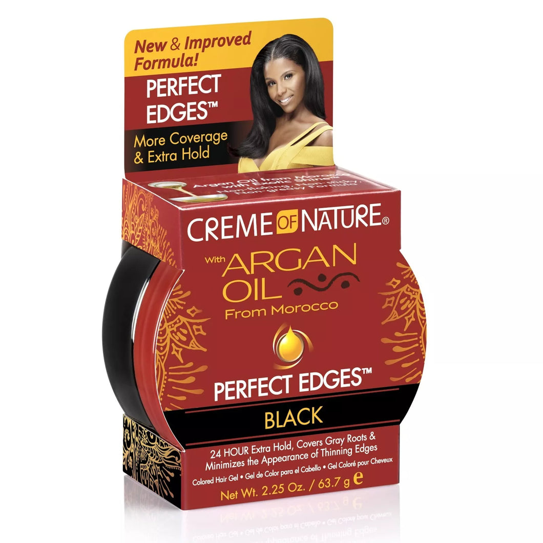 Creme Of Nature with Argan from Morocco Perfect Edges-Black 2.25oz/63.7g