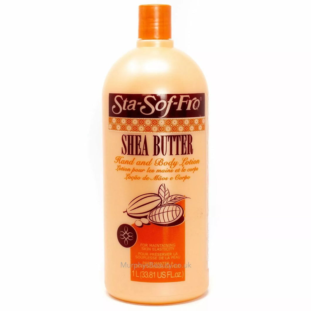 Sta-sof-fro | Shea Butter | Hand and Body Lotion 33.81oz/1L