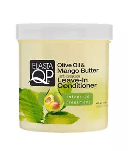 Elasta QP Olive Oil & Mango Butter Leave in Conditioner 15oz/425g