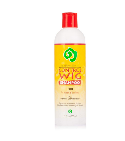 African Essence Control Wig Shampoo For Human And Synthetic Hair, 12oz 355ml